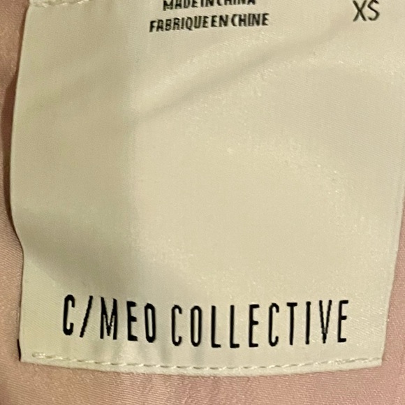 C/MEO Collective XS Strapless Pink Zip Romper Jumpsuit Chic Evening Cocktail - Picture 9 of 16